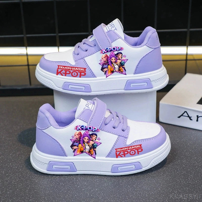 Kpop Demon Hunter Children's Sneakers Kids Fashion Non-slip Casual Shoes Boys Girls Breathable Sneakers Toddlers Outdoor Shoes