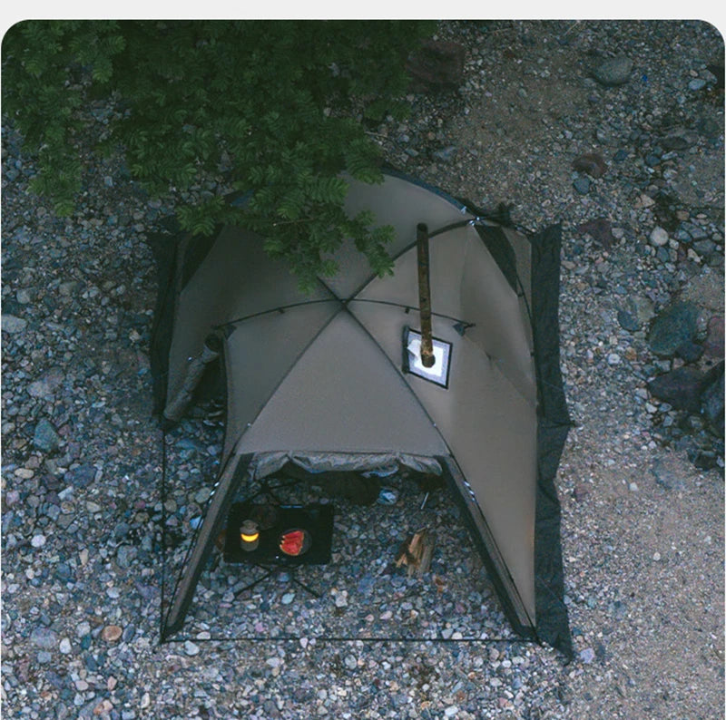 Camping Tent Ultralight Silicon coated Outdoor 4 Season Waterproof 30D polyester Hiking Tent 2 Person Rainproof Tent