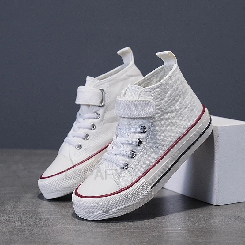 High-top Non-slip Sneakers, Student Casual Shoes New Children's Shoes, Fashion Canvas Shoes, Flat Shoes, Children's