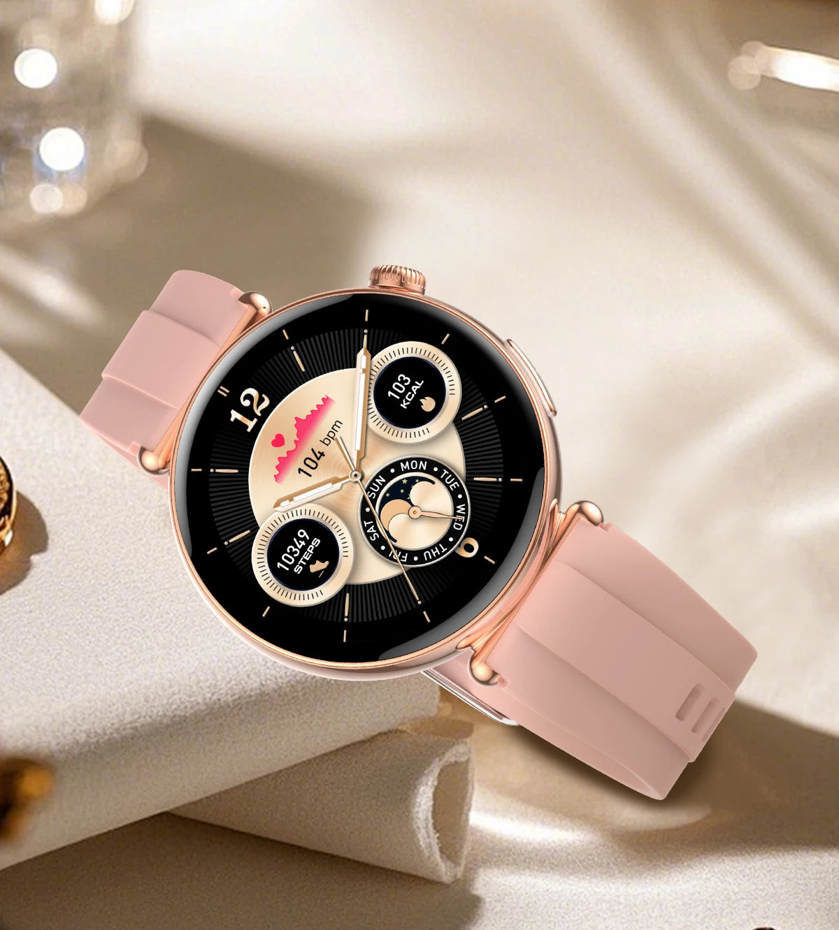 2026 New Women AI Smart Diagnosis Smart Watch HRV+ECG Uric Acid Blood Oxygen Health Monitor IP68 Waterproof Sports Smartwatches