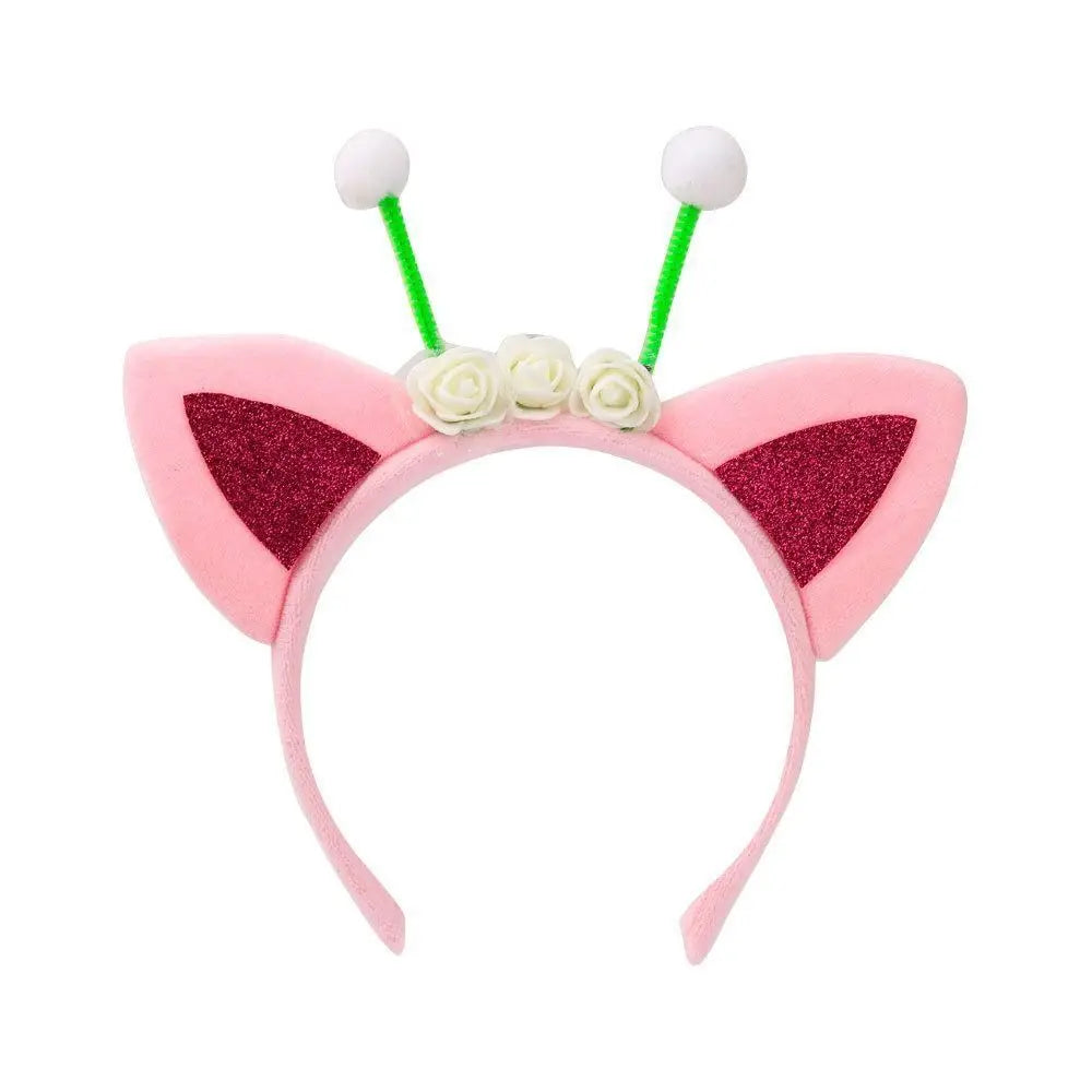 New Girl's Cat Ear Headband Hair Clip Halloween Costume Party Decoration Hair Accessory