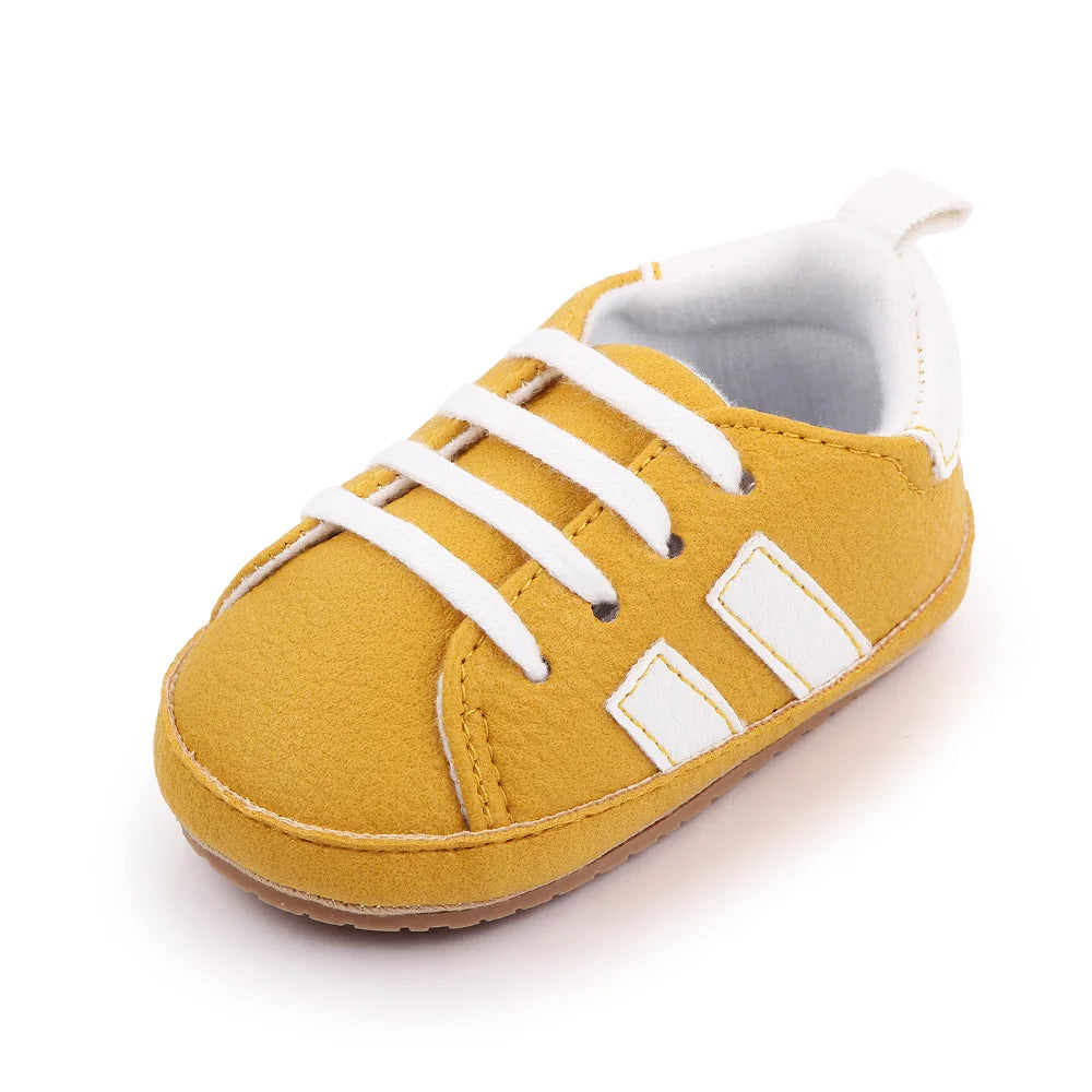 Baby Casual Shoes for Spring and Autumn TPR Sole Anti-slip High Quality PU Hot Selling Multiple choice 2023 Baby New Fashion