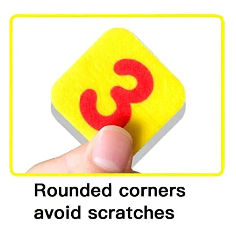 Two felt finger number toys from I YAN, designed for kids' early math learning and counting development, perfect for Christmas gifts.