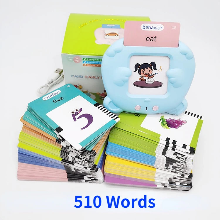Talking Flash Cards Early Educational Toys  Baby Boys Girls Preschool Learning Reading Machine  Interactive Gift
