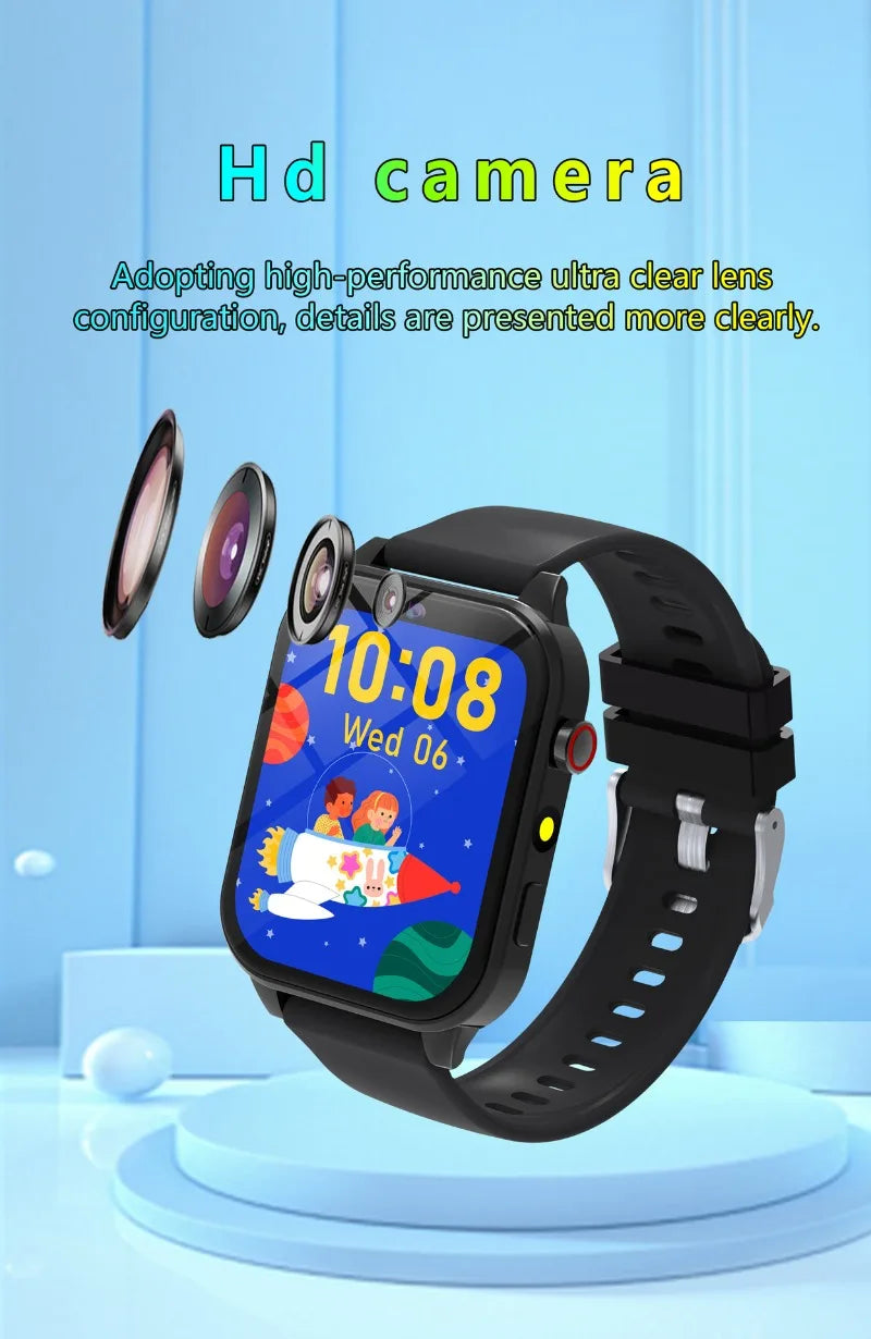Children's Game Smartwatch 1.83" Display – Sleep Monitor Camera Alarm Clock Kids Bracelet Gift for Boys & Girls - I YAN