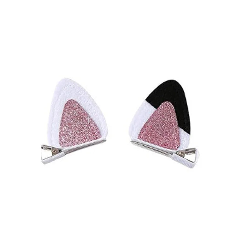 New Girl's Cat Ear Headband Hair Clip Halloween Costume Party Decoration Hair Accessory