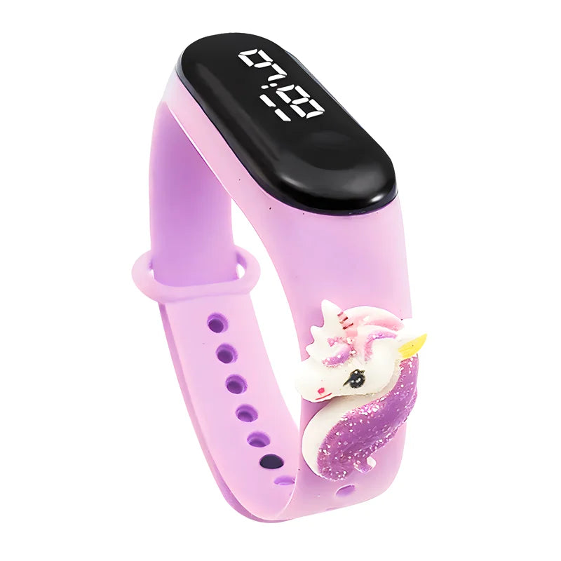 Waterproof Children's Smart Watch Cartoon LED Digital – Fun Electronics Wristwatch Birthday Gift for Kids Age 2-15 - I YAN