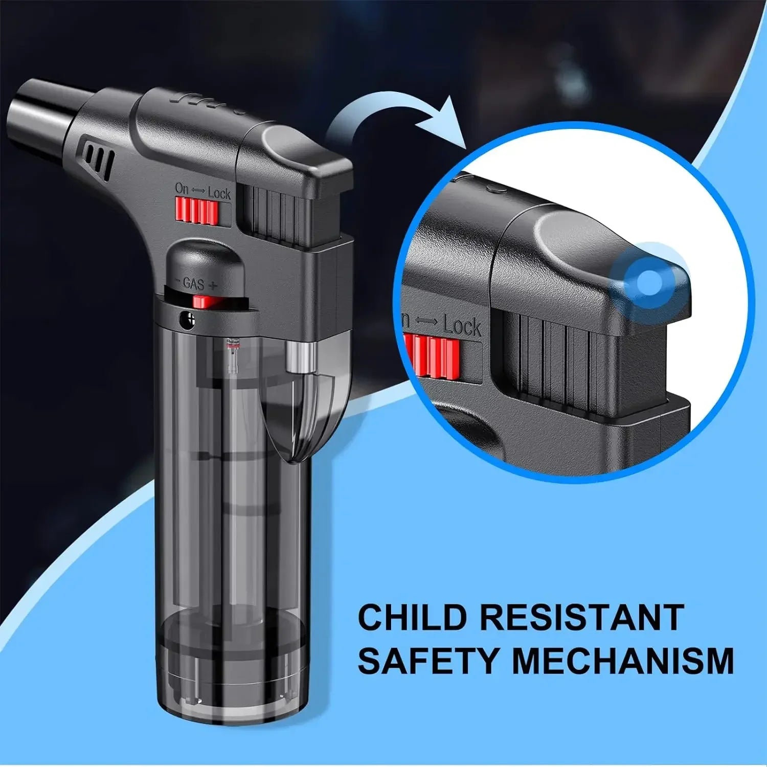 4-pack torch lighters, windproof lighters, butane gas lighters, smoke accessories, outdoor grilling tools kitchen tools 2025 New