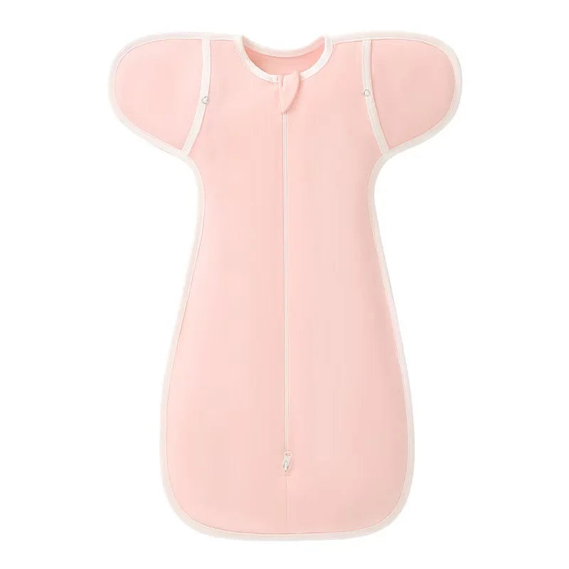 I YAN 100% cotton newborn swaddle sleepsack for 0-6 months, soft muslin baby blanket set in neutral colors for comfortable sleep.