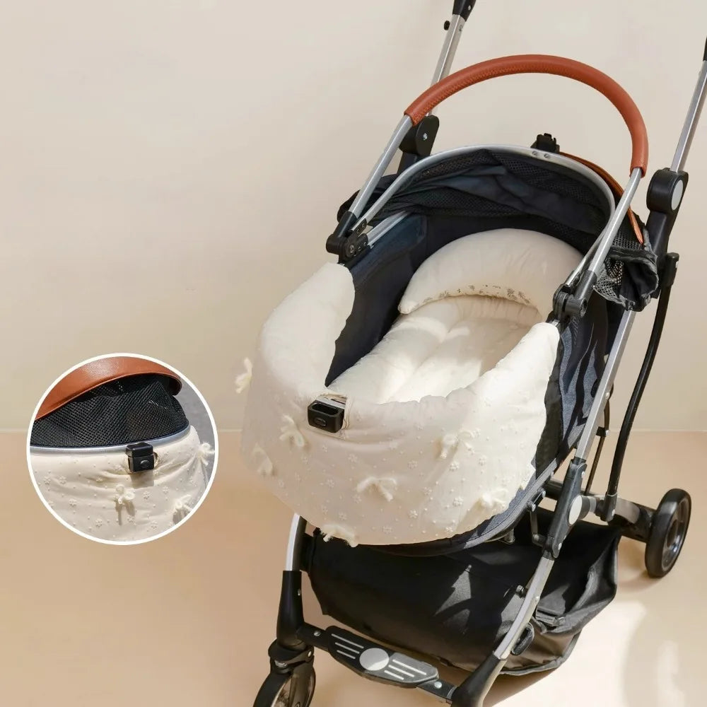 Chic Cushion Pad For Pet Stroller,Dog Stroller Cover With Mesh Breathable Design,Bring Your Puppy Big Comfort in Stroller