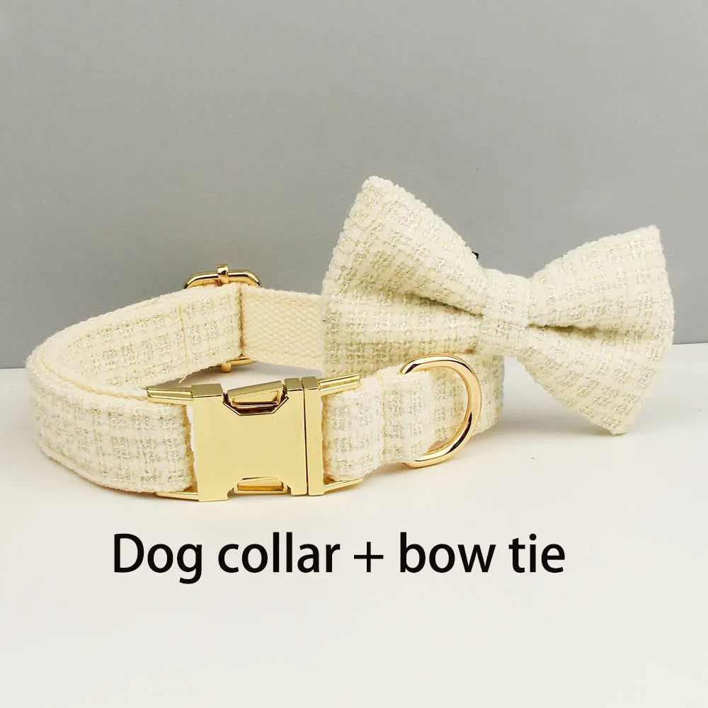 Custom Engraved Nameplate Dog Collar Leash Harness Set Personalized Pet Accessories for Dogs