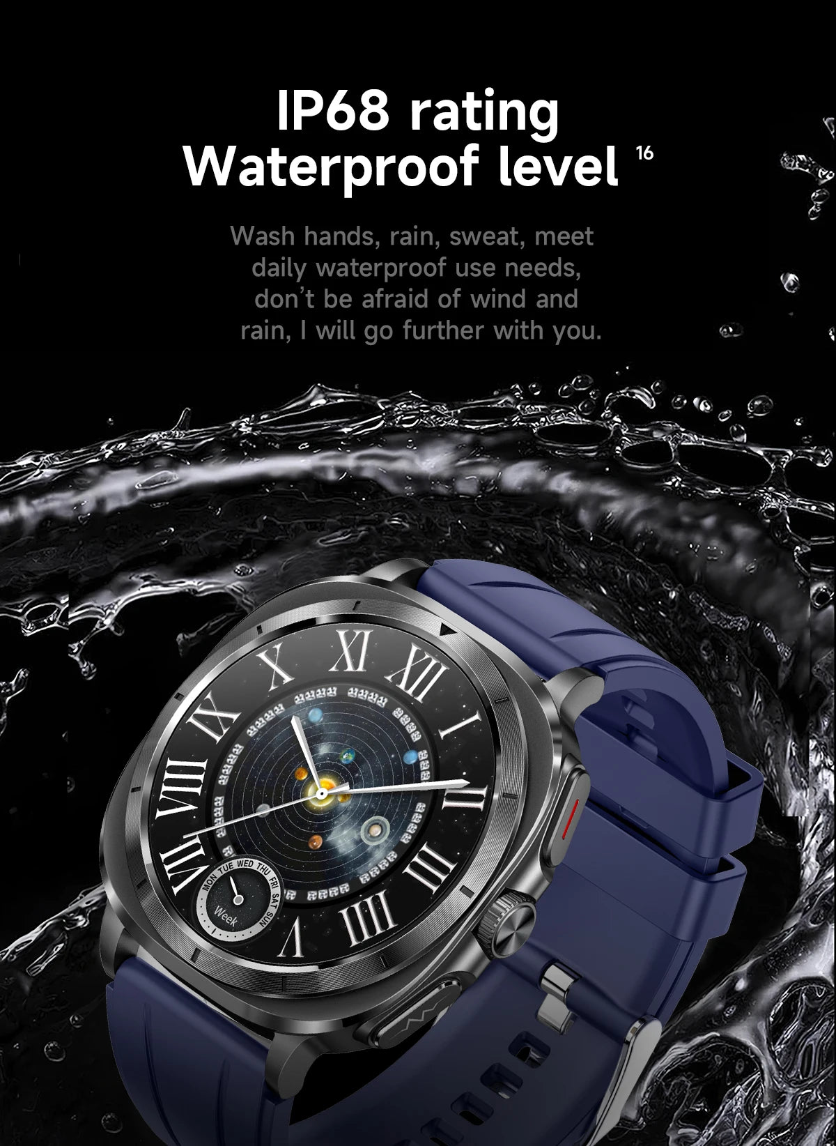 New Health Watch Uric Acid Blood Pressure Blood oxygen Body Analysis Body Fat SmartWatch ECG+PPG Bluetooth call Clock Women Men