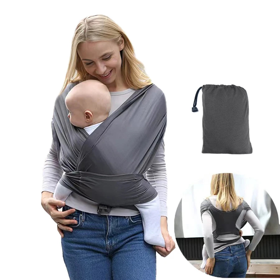 Ergonomic I YAN baby backpack carrier with X-shaped support, outdoor newborn sling with adjustable backpack straps and padded comfort