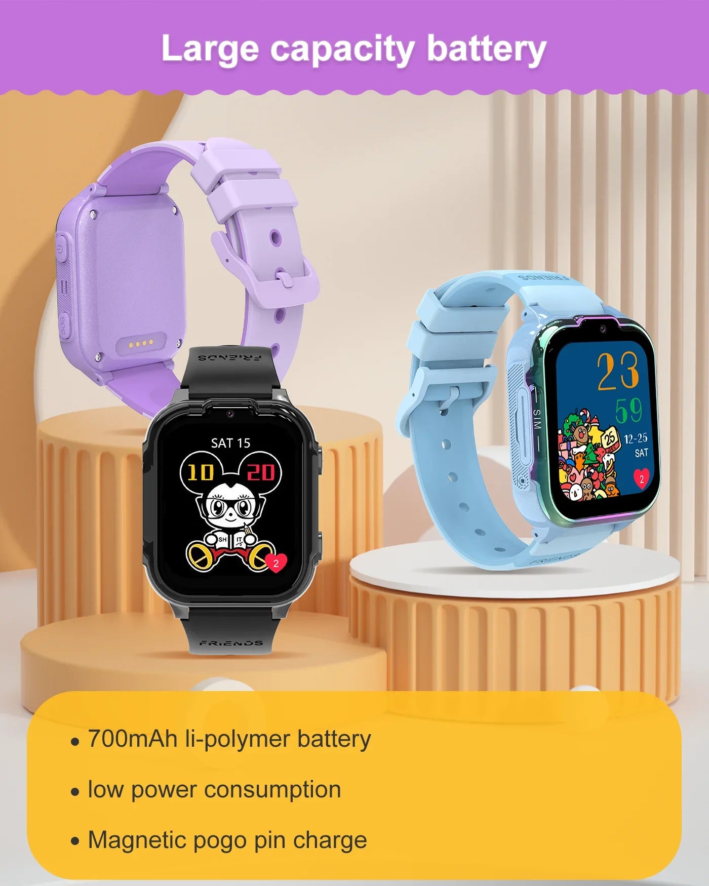 2025 New Kids GPS Smart Watch 4G Track Video Call Camera SOS – Waterproof LBS Location Tracker Smartwatch - I YAN