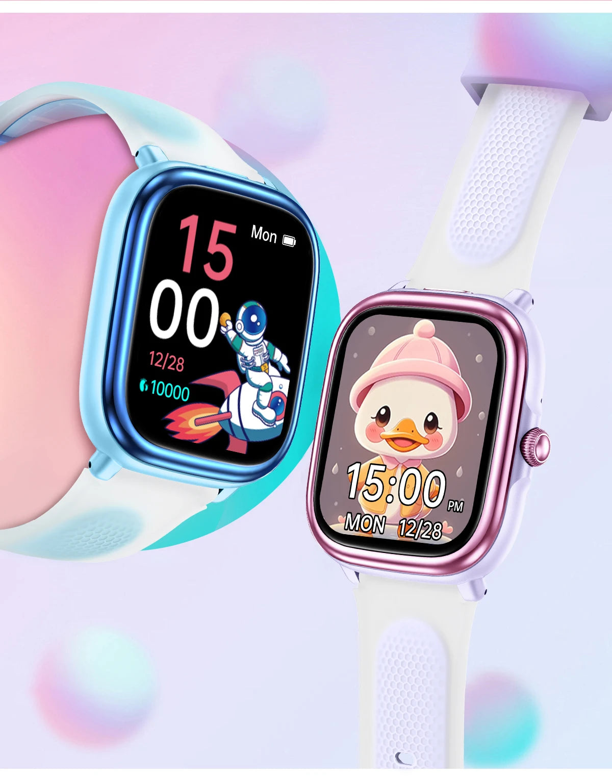 2026 Children's Smart Watch Multiple Learning Modes – Early Education Health Monitor LED Flashlight IP68 Waterproof - I YAN