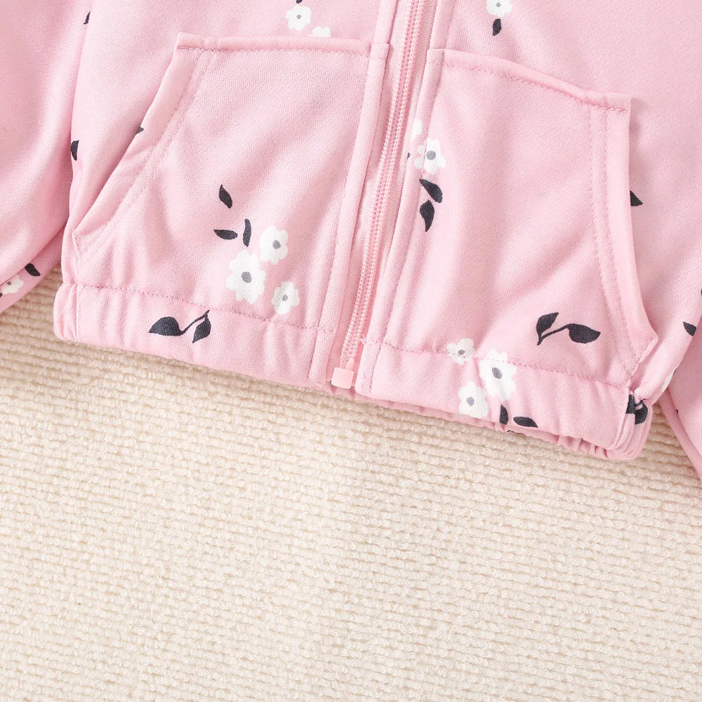 Boys' And Girls' Jackets For Spring And Autumn Thin Cut With A Hat Cute And Sweet Zipper Shirt Children's Outerwear