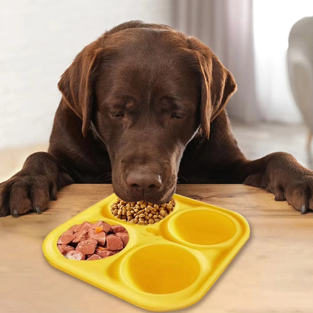 Silicone Dog Chew Toy with Treat Dispenser – Interactive Puzzle Toy for Dogs