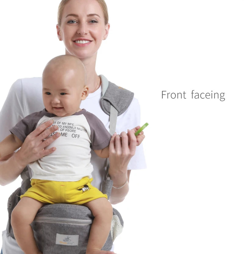 Ergonomic Baby Carrier with Hip Seat – Front Facing Kangaroo Sling & Waist Stool - I YAN