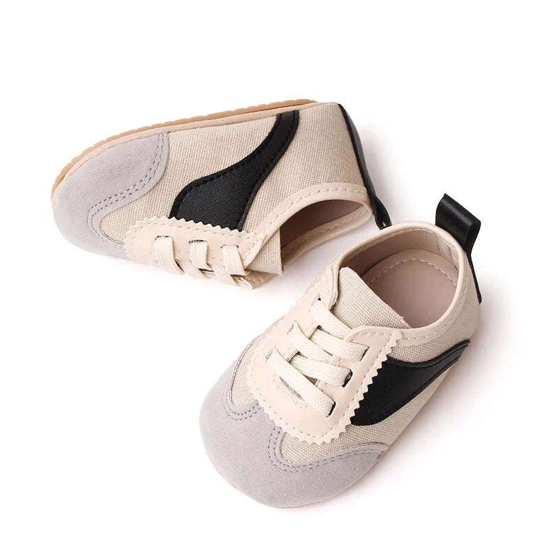 Baby Step Front Shoes Soft-bottom Anti-slip Shoes for Newborns Aged 0-12 Months Classic Children's Canvas Shoes BC2292