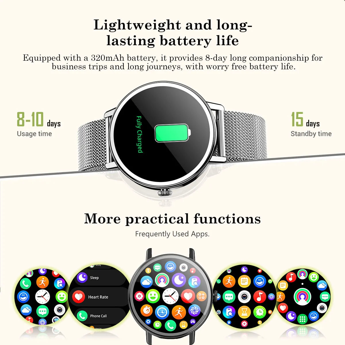 【World premiere】Blackview X30 Smartwatch 1.26" Display Lady's smartwatch Al voice assistant health monitoring Bluetooth call