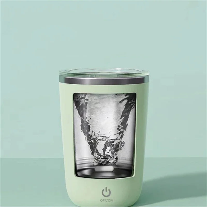 Automatic Coffee Stirring Mug Rechargeable Milk Mixing Cup Electric Stainless Steel Lazy Rotating Mug Magnetic Stirring Cup
