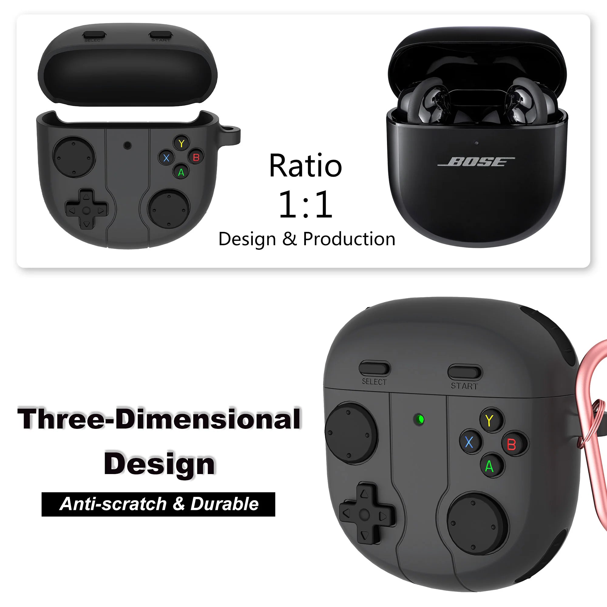 Protective Case for BOSE QuietComfort Ultra / Ultra Earbuds 2nd Gen / QuietComfort Earbuds 2 Case Vogue Creativity Case Cover