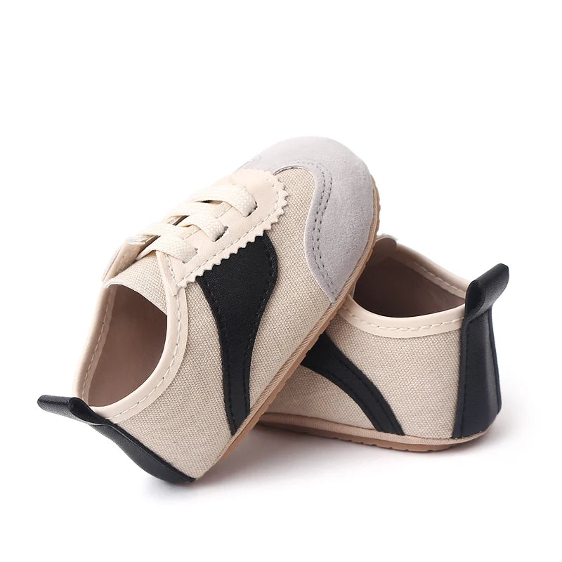 Baby Step Front Shoes Soft-bottom Anti-slip Shoes for Newborns Aged 0-12 Months Classic Children's Canvas Shoes BC2292
