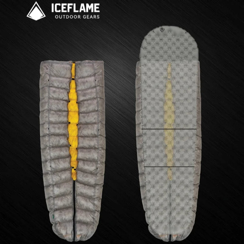 ICE Flame NXT 800FP Down Quilt Outdoor Camping Multifunctional Ultralight New Duck Down Quilt Waterproof Bottomless Sleeping Bag