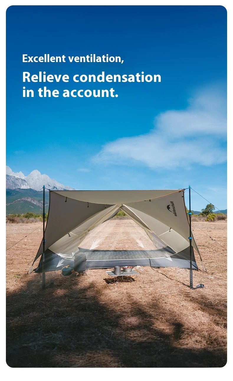 Naturehike 2025 Mongar UL Camping Tent 1-2 People 15D Nylon 3 Season Tent Waterproof Ultralight Portable Outdoor Tent With Mat
