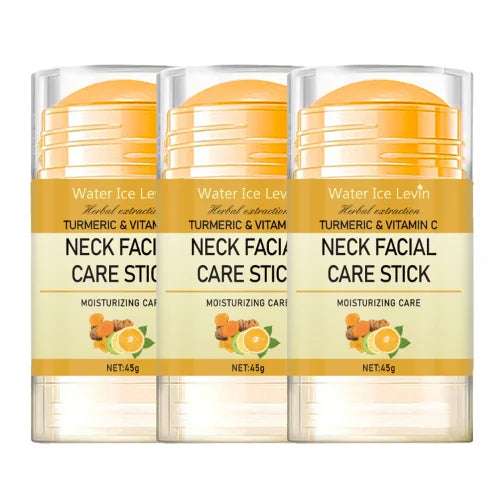 Turmeric & Vitamin C Neck Care Stick, Moisturizes with Herbal Extracts for Smooth, Glowing, Elastic Neck Skin