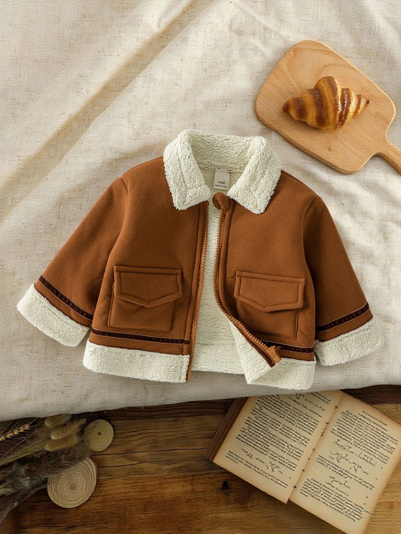2025 Baby Boys Autumn Winter Long Sleeve Warm Jackets Fashion Fleece Outwear Korean Zipper Thickness For 1-3Y Clothes Coat