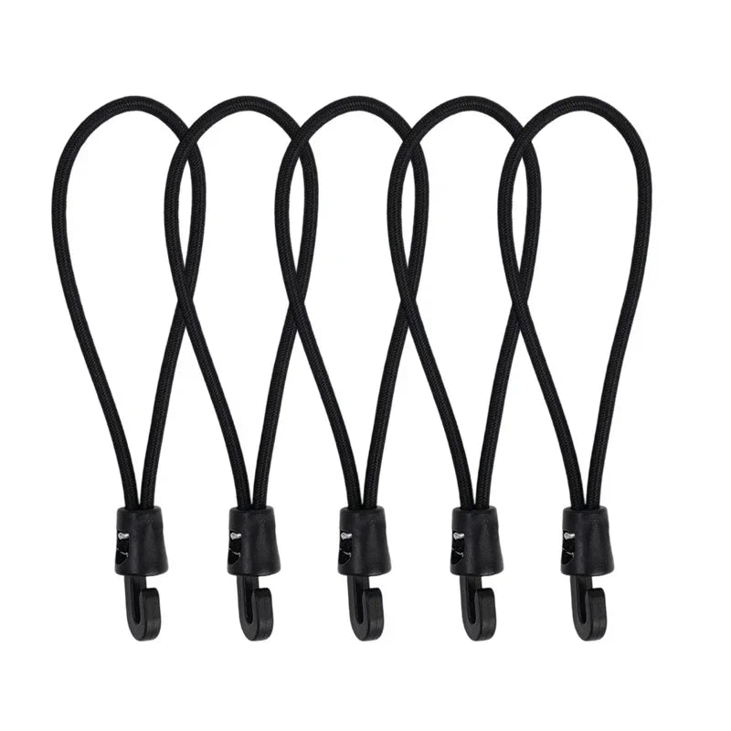10/1Pcs Bungee Cord with Hooks 10/15/25cm High Elasticity Expander with Hooks Rubber Tensioner with Hooks for Camping Tarpaulin