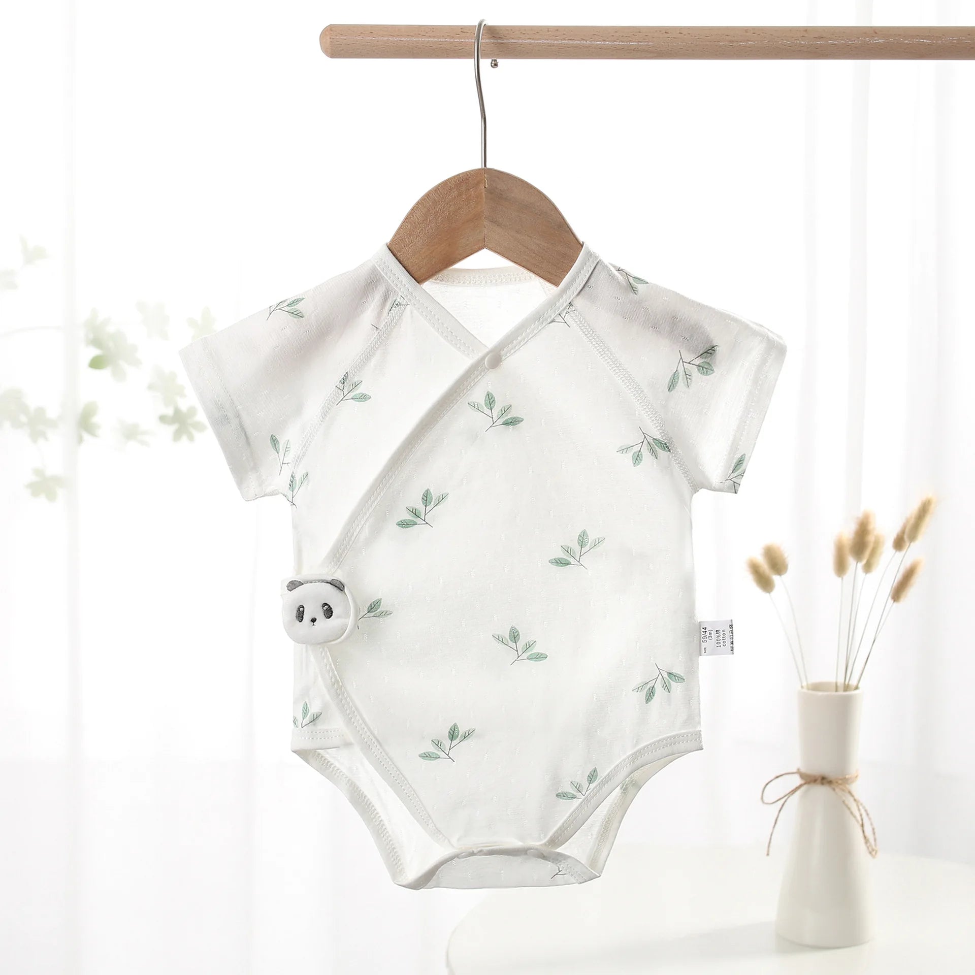 Baby Cotton Bodysuit | Cute Unisex Short Sleeve Romper Newborn-12M - I YAN