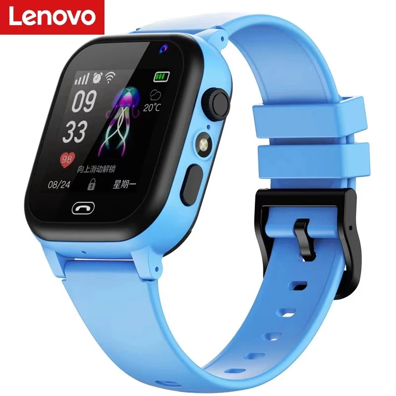 Lenovo Kids Smart Watch 4G SOS WiFi GPS Video Call – Camera Waterproof School Watch for Boys & Girls Gift - I YAN