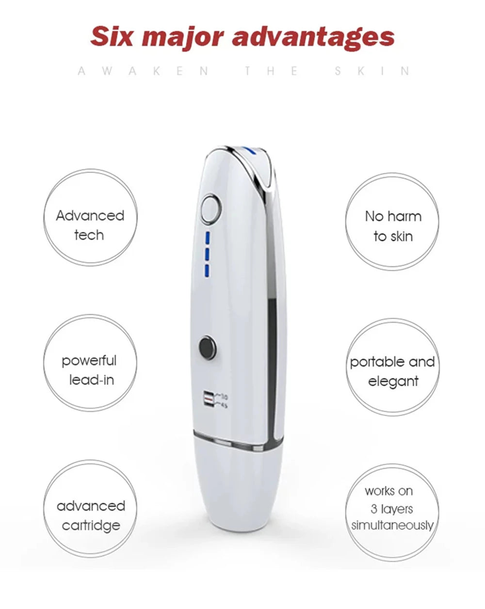 Mini Hifu Ultrasonic RF Facial Massager Lifting Wrinkle Removal Line V-Shape Anti-Aging Skin Tightening Face Care Beauty Device