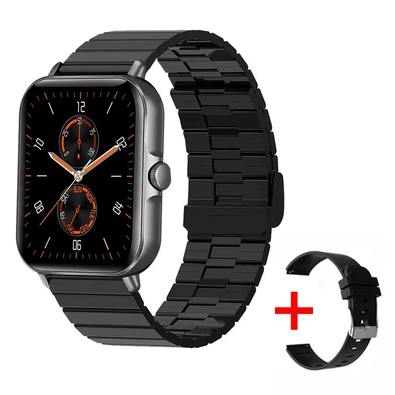 2025 2.01'' Smart Watch Bluetooth Call Play Music Smartwatch Fitness Clock Sport Waterproof Watches for Men Women iPhone Android