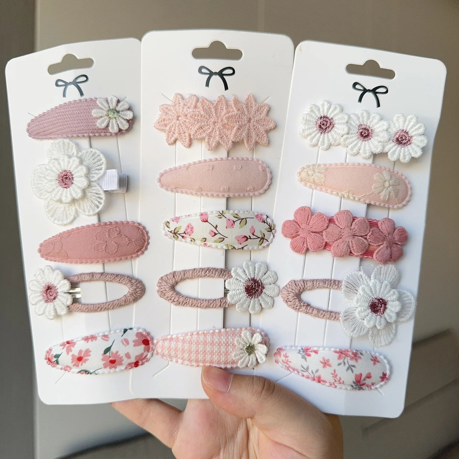 2025 Cute Flower Hairpins Set Children Baby Girls Kids Hair Clips Pin Barrettes Accessories Hairclip Headwear Headdress Ornament
