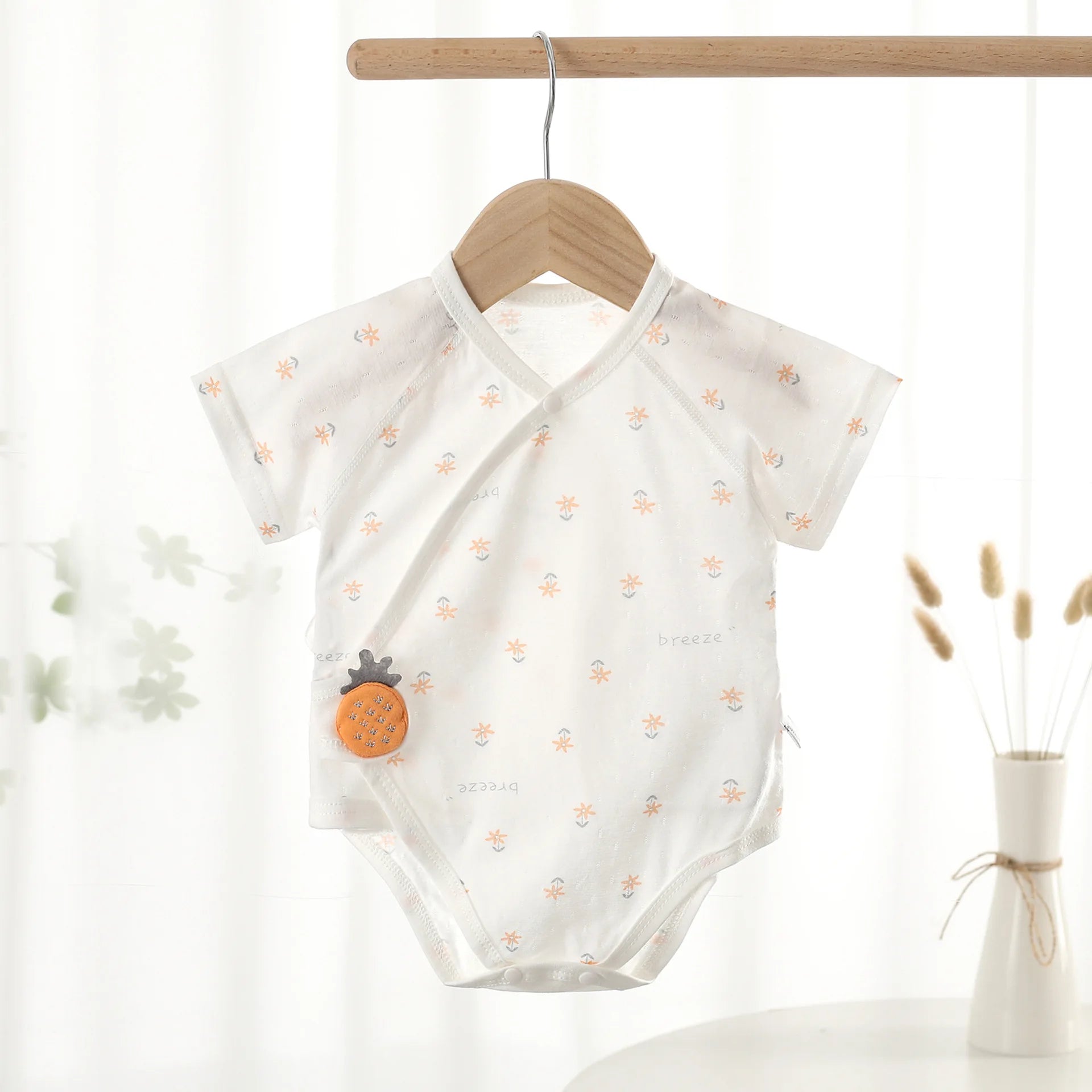 Baby Cotton Bodysuit | Cute Unisex Short Sleeve Romper Newborn-12M - I YAN