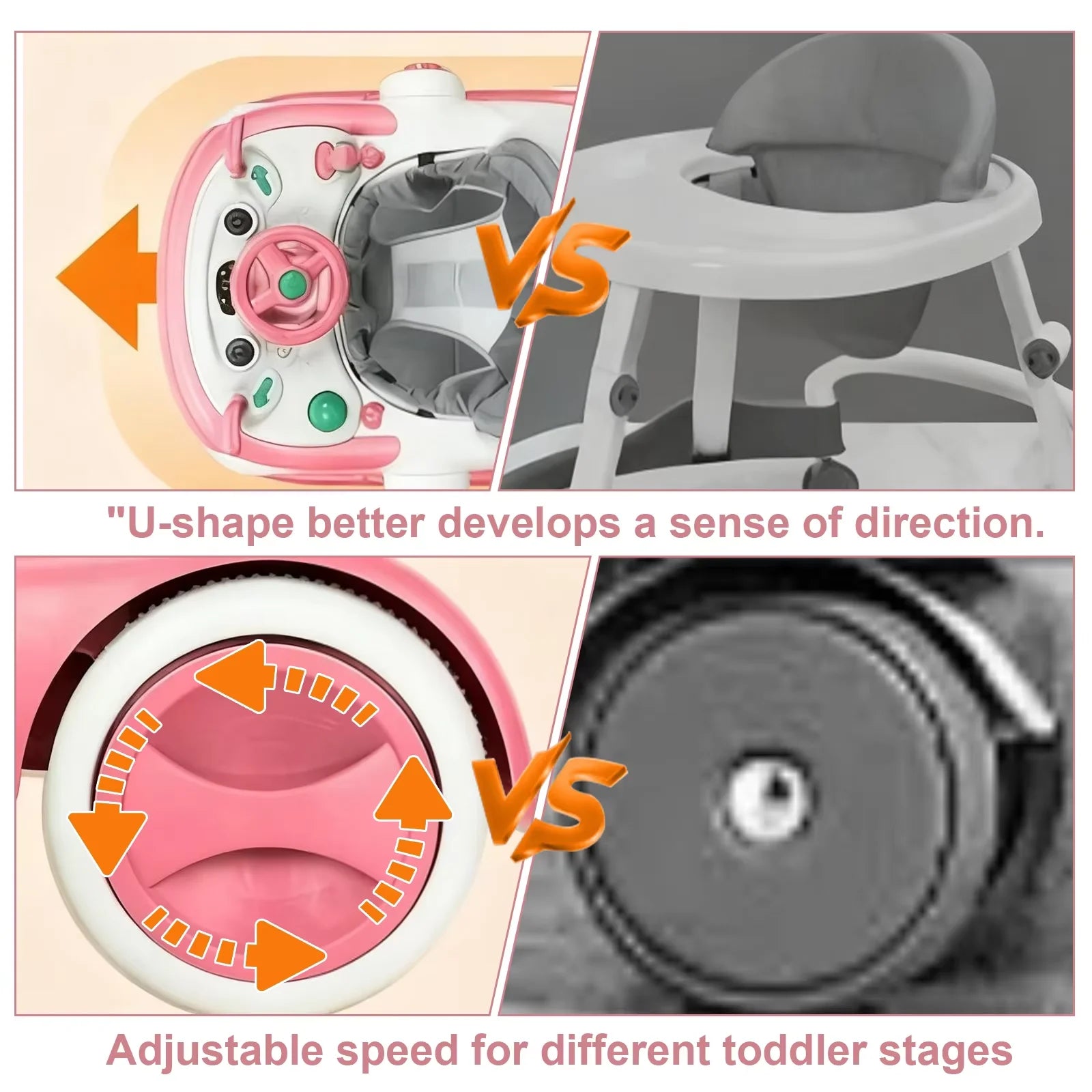 I YAN 5-in-1 baby infant walker with learning toy, anti-rollover design, multifunctional, without battery, suitable for infants.