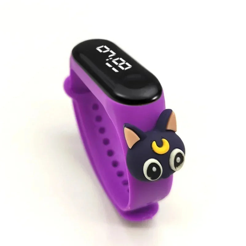 Waterproof Children's Smart Watch Cartoon LED Digital – Fun Electronics Wristwatch Birthday Gift for Kids Age 2-15 - I YAN