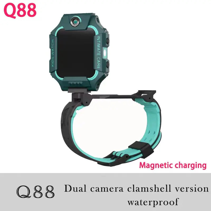 Kids Smart Watch SOS SIM Card LBS Tracker – Waterproof Phone Watch with Camera for Boys & Girls (Q19 / Z1 / A28 / Q88) - I YAN
