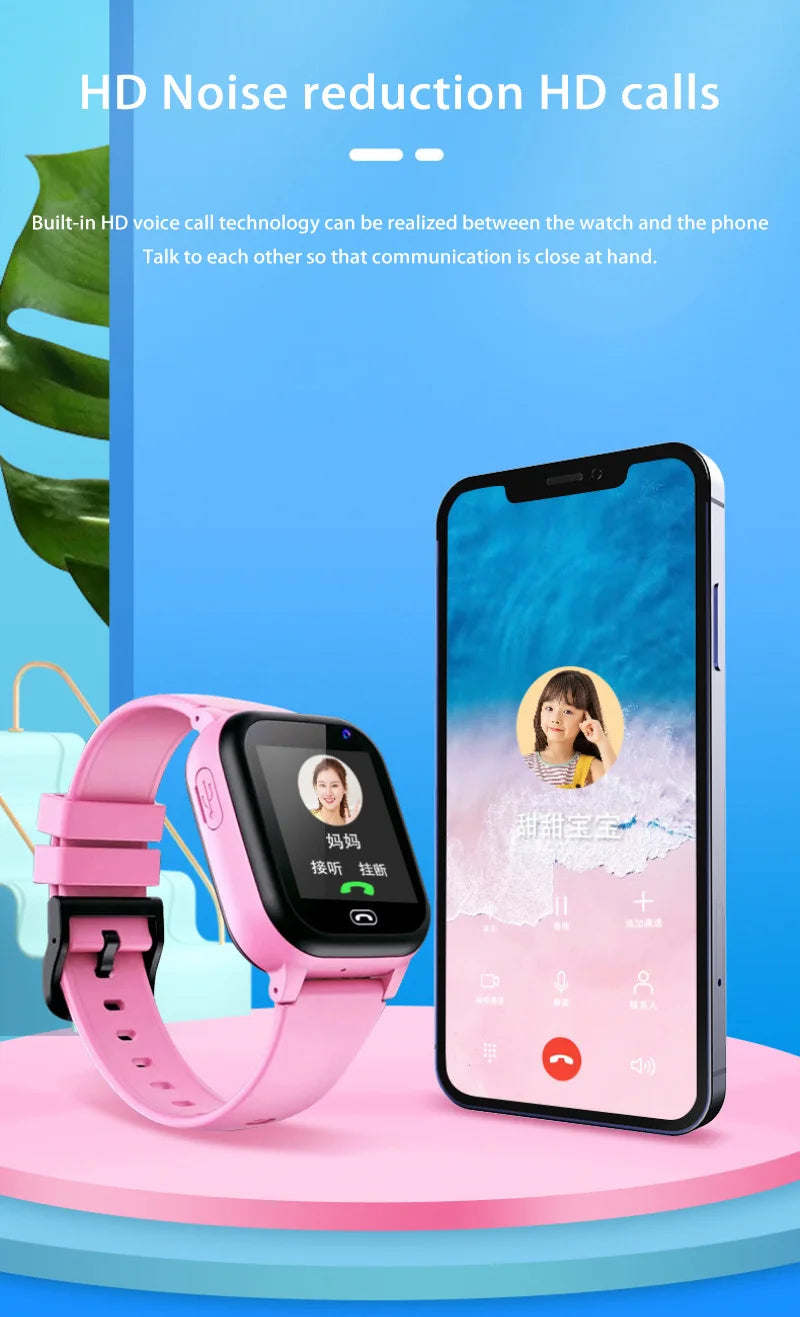 Kids Smart Watch 5G Multifunctional Waterproof IP57 SOS GPS Camera Call Sim Card Child Gifts Sport Watches Tracker 2026