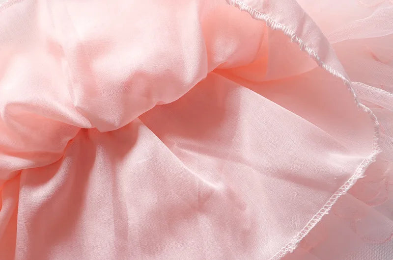 K-Pop Hunters Zoey Mira Rumi Children Sweaters Girls Tie-dye Sweatshirt Pink Pullovers Kids Tops Tulle Princess Dresses Suit