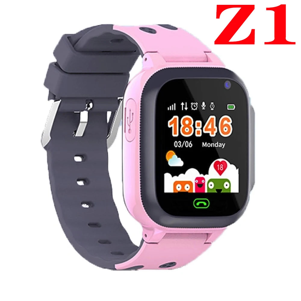Kids Smart Watch SOS SIM Card LBS Tracker – Waterproof Phone Watch with Camera for Boys & Girls (Q19 / Z1 / A28 / Q88) - I YAN
