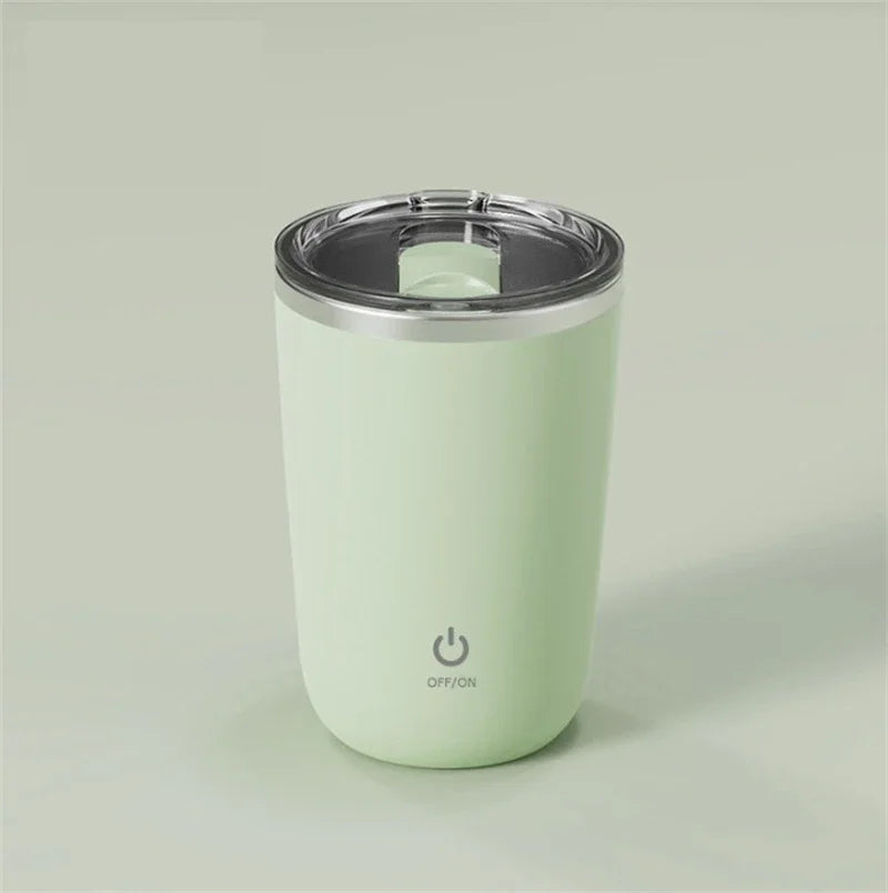 Automatic Coffee Stirring Mug Rechargeable Milk Mixing Cup Electric Stainless Steel Lazy Rotating Mug Magnetic Stirring Cup
