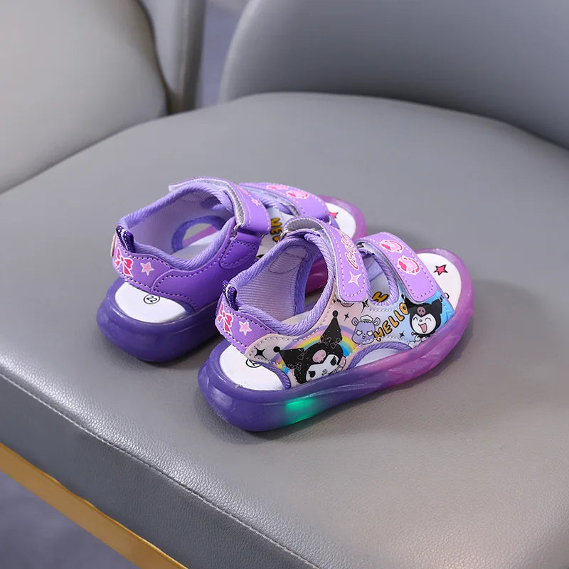 New cartoon girls Kuromi Kitty princess cute Sandals  non-slip soft Casual Shoes