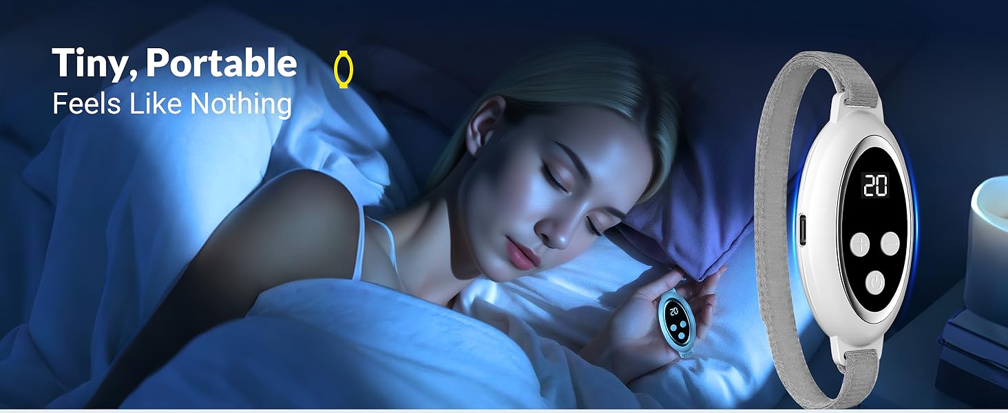 I YAN Rechargeable Sleep Aid Device with hand-held palm pulse massager for improving sleep, reducing insomnia and anxiety.