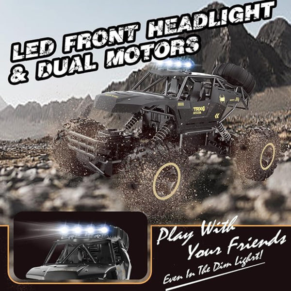 I YAN 4DRC Rock Track rechargeable off-road vehicle on rugged terrain, showcasing its durable design and off-road capabilities.