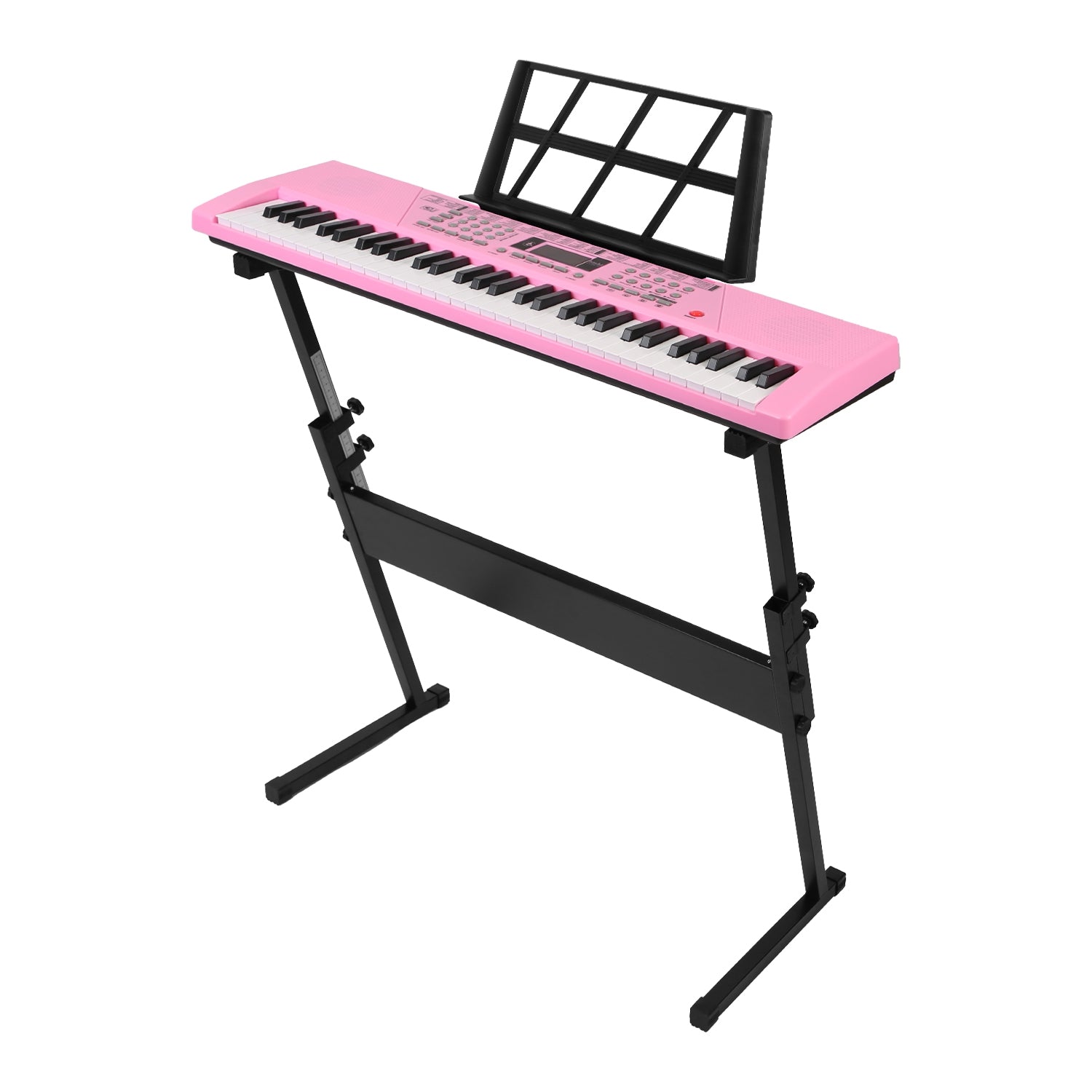 I YAN 61-key digital music keyboard for kids with microphone stand, electronic piano suitable for ages 3-12, colorful and kid-friendly